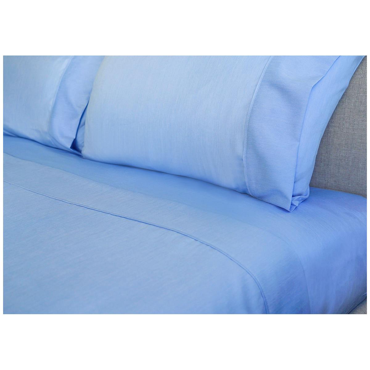 Ramesses 2000 Thread Count Bamboo Double Sheet Set Steel Blue