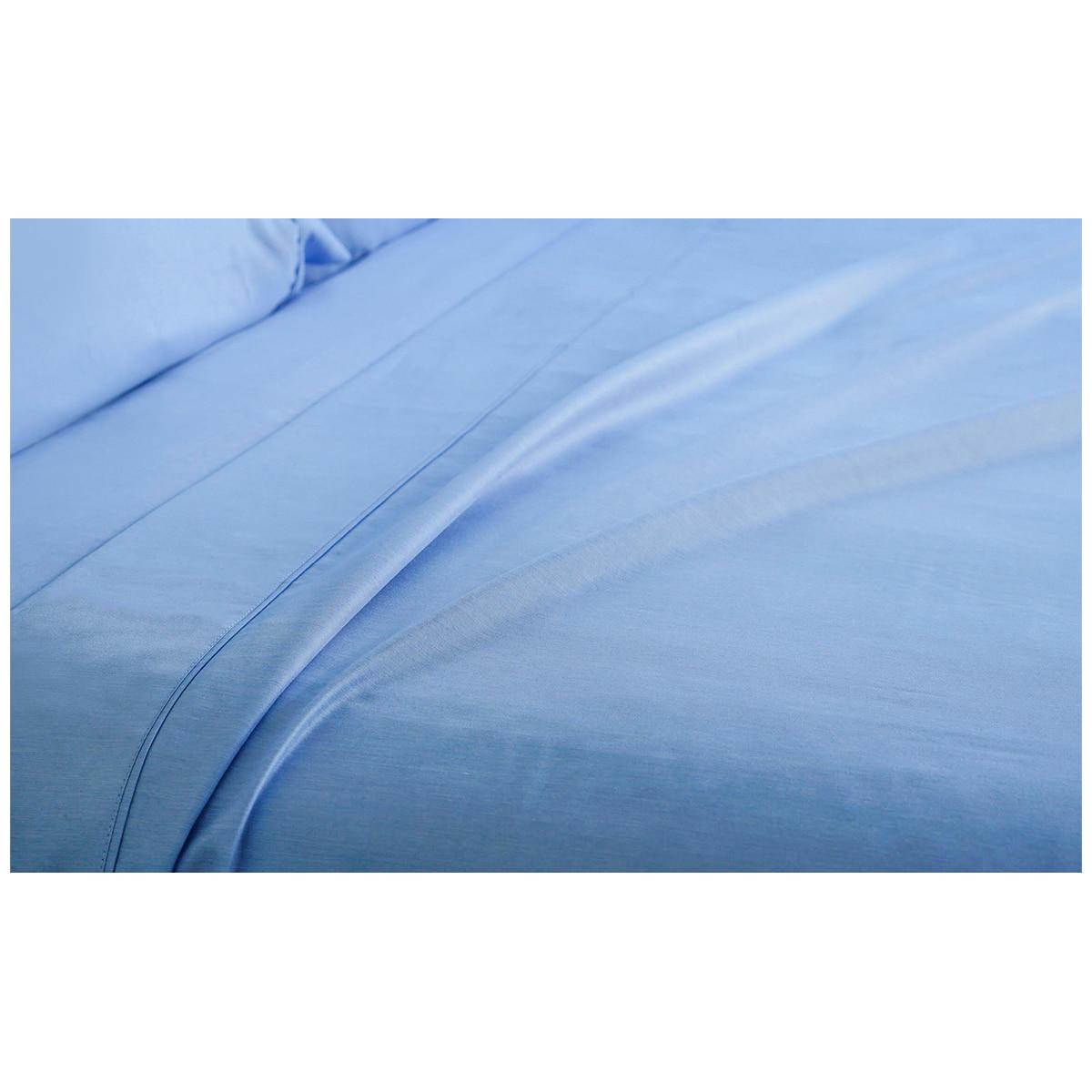 Ramesses 2000 Thread Count Bamboo King Single Sheet Set Aqua