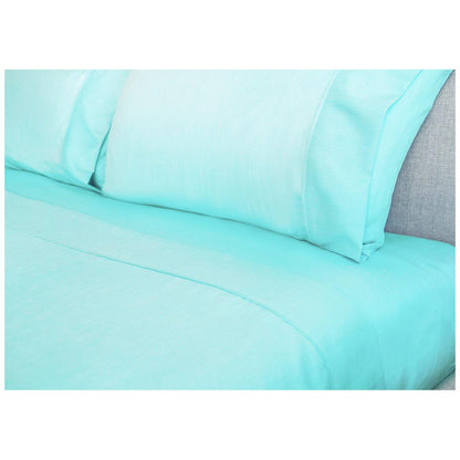 Ramesses 2000 Thread Count Bamboo King Single Sheet Set Aqua