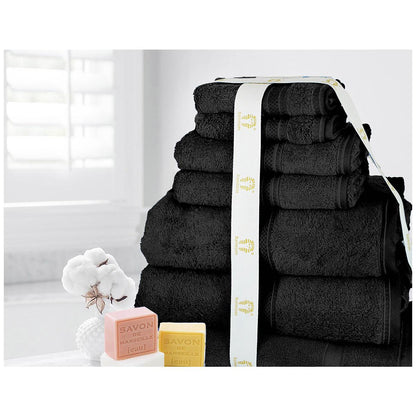 Ramesses Cotton Bath Sheet Set 7 Piece Latte