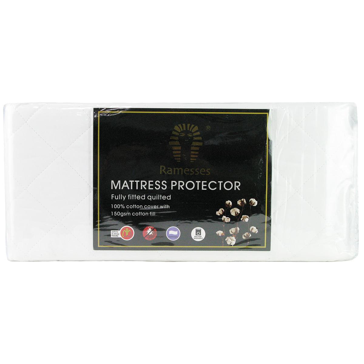 Ramesses Fitted Cotton King Mattress Protector