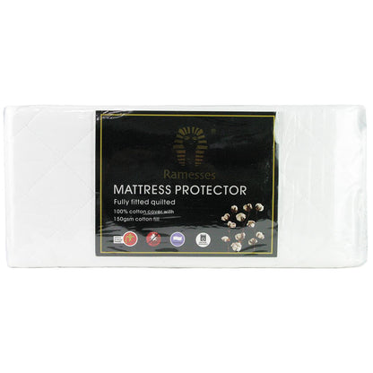 Ramesses Fitted Cotton King Mattress Protector
