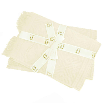 Ramesses Jacquard Velour Cotton Bath Towel Charcoal 2 Pack