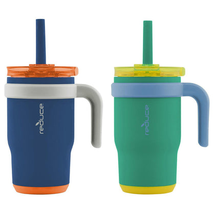 Reduce Coldee Mugs 2 Pack x 414ml Varsity Blue Mystic Green