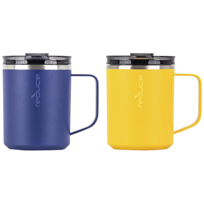 Reduce Hot1 Mugs 400ml 2 Pack Blue Yellow