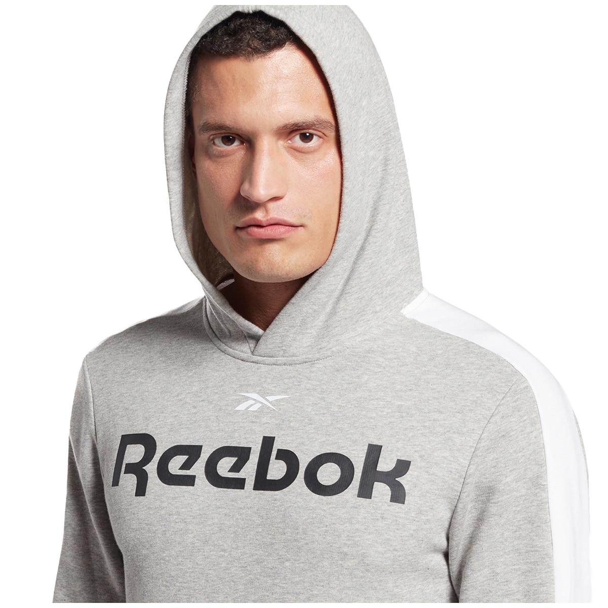 Reebok Men's French Terry Hoodie Heather Grey
