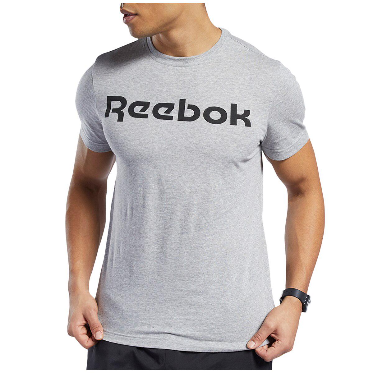 Reebok Men's Logo Tee Heather Grey