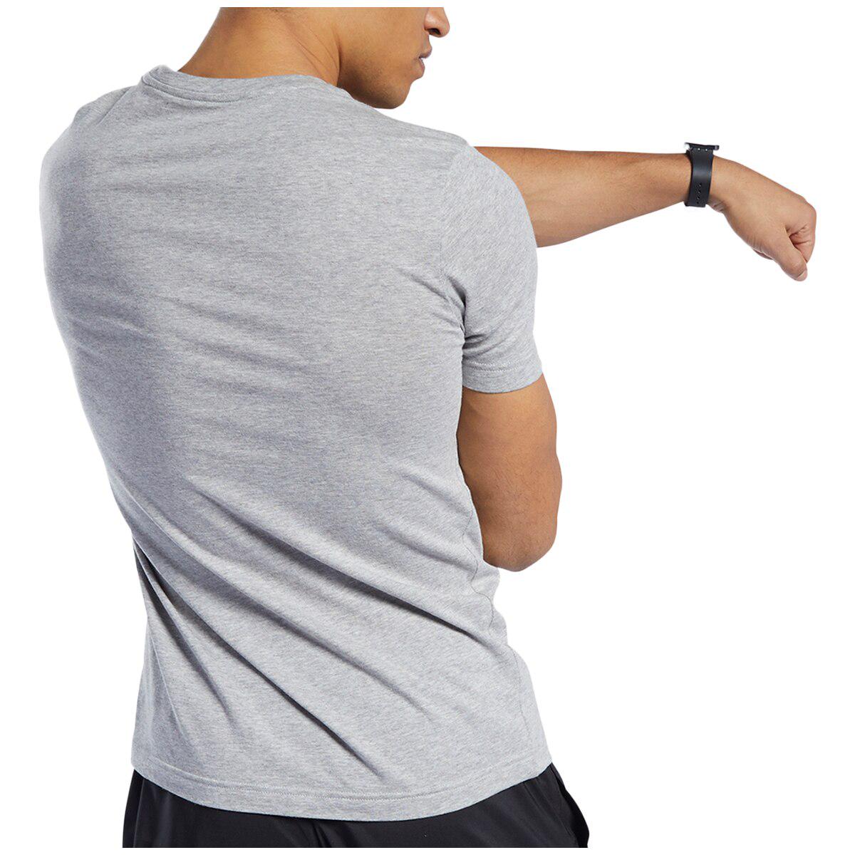 Reebok Men's Logo Tee Heather Grey