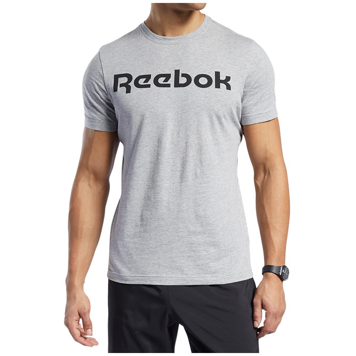 Reebok Men's Logo Tee Heather Grey