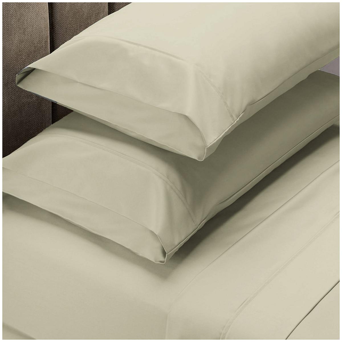 Renee Taylor 1500 Thread Count Cotton Blend Queen Sheet Set Mist