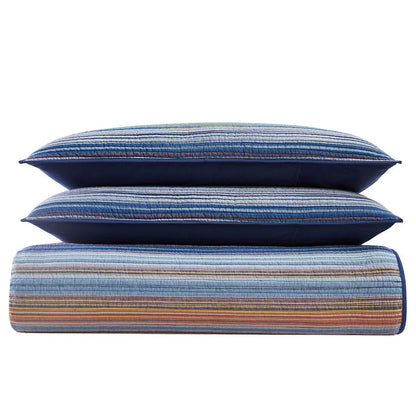 Retro Chic Queen Quilt 3 Piece Set Spice Multi