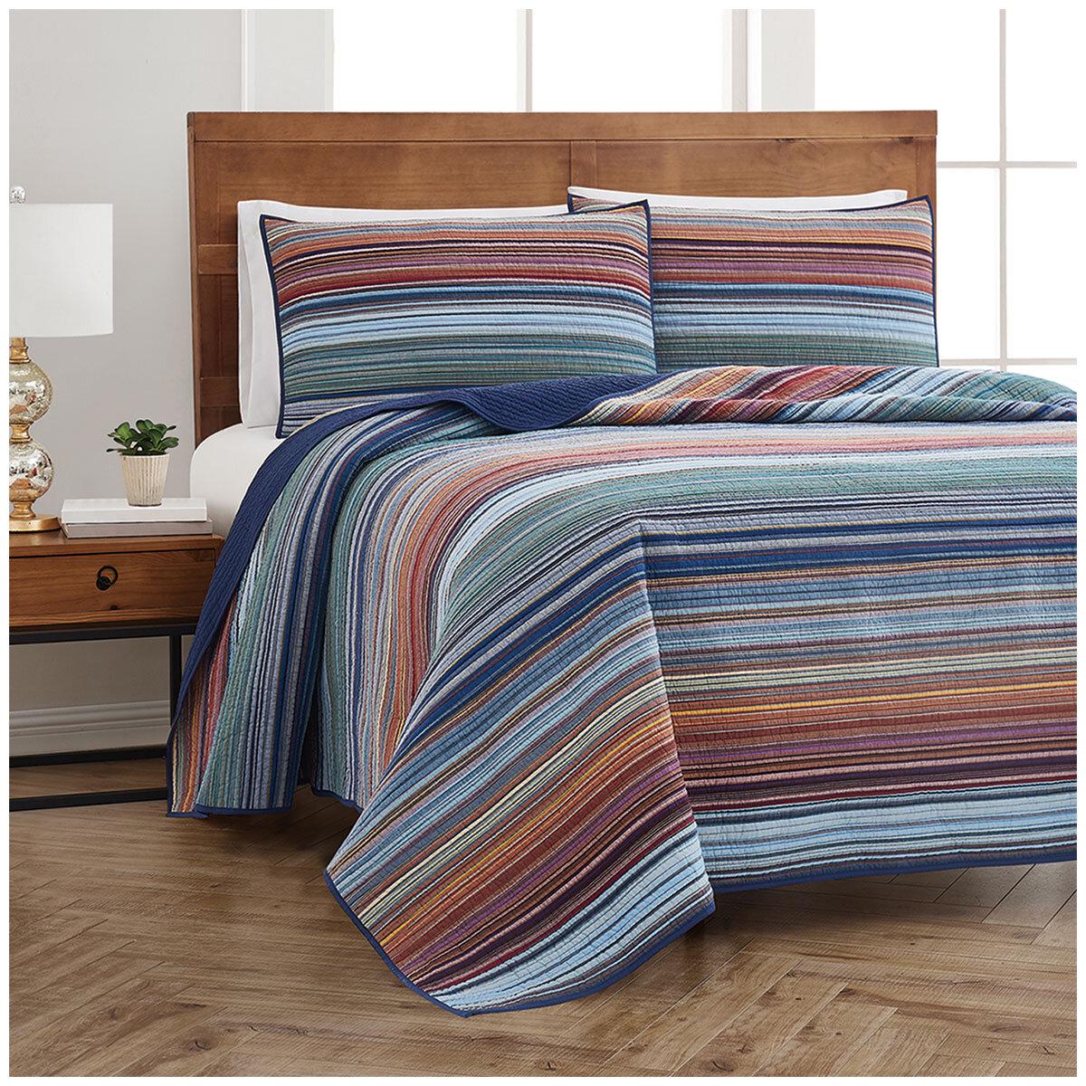Retro Chic Quilt Set King 3 Piece