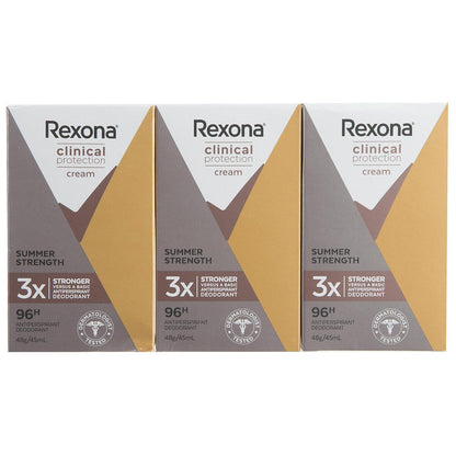 Rexona Men Clinical Protection Antiperspirant Cream Sport 3x45ml