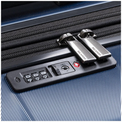 Ricardo Beverly Hills Mission Bay Luggage Set 3 Piece Blue