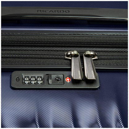 Ricardo Canyon Large Spinner Expandable Luggage Blue 71cm