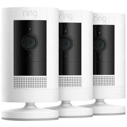 Ring Stick Up Cam 3 Pack With Spotlight Cam Plus Battery And Ring Video Doorbell 2nd Gen