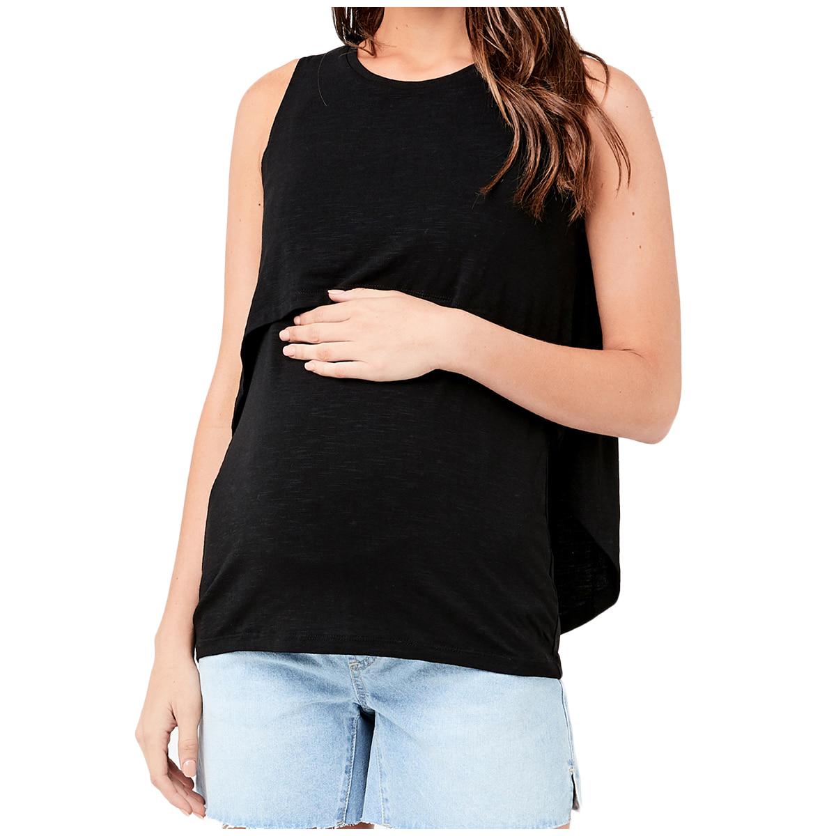 Ripe Maternity Women's Summer Swing Back Nursing Tank Olive