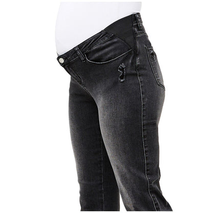 Ripe Maternity Women's Dylan Distressed Jeans Black