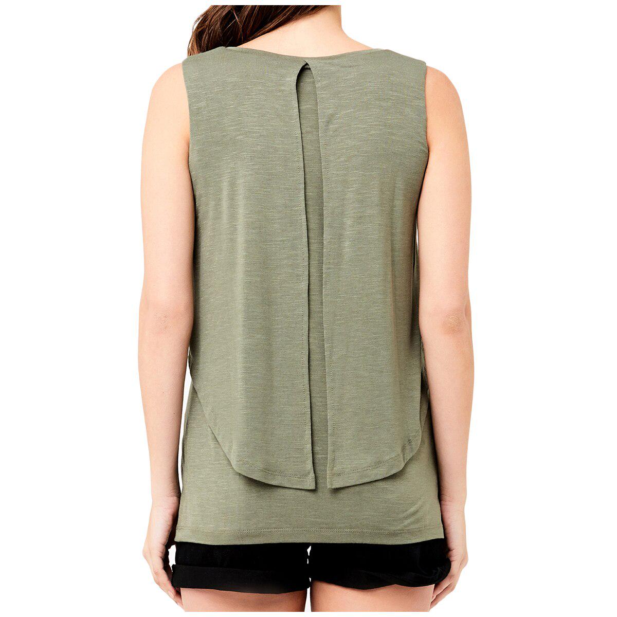 Ripe Maternity Women's Summer Swing Back Nursing Tank Olive