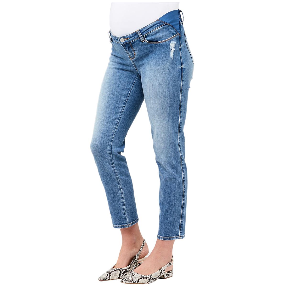 Ripe Maternity Women's Dylan Distressed Jeans Blue