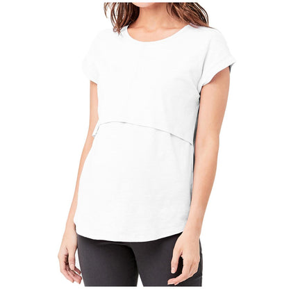Ripe Maternity Women's Richie Nursing Tee Grey Marle