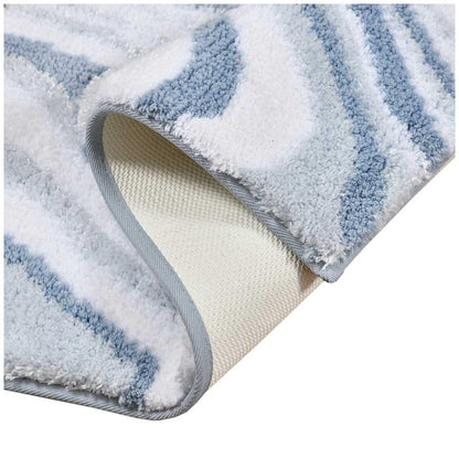 Riviera Homes Marble Print Bath Mat 2 Pack 40 x 60cm Blue