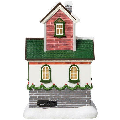 Rotating Santa House With Lights And Music