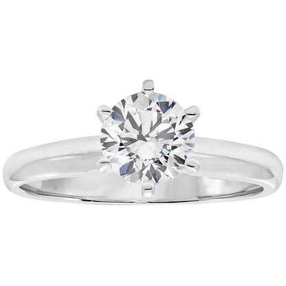 Round Brilliant 1.00ctw Platinum Diamond Solitaire Ring