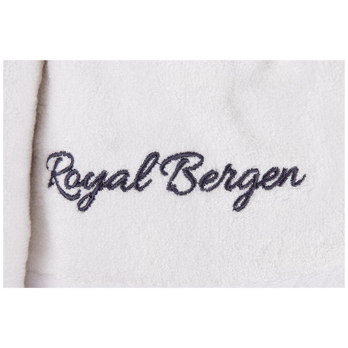Royal Bergen Bamboo Hand and Face Towel Gift Set 8 piece Grey and White