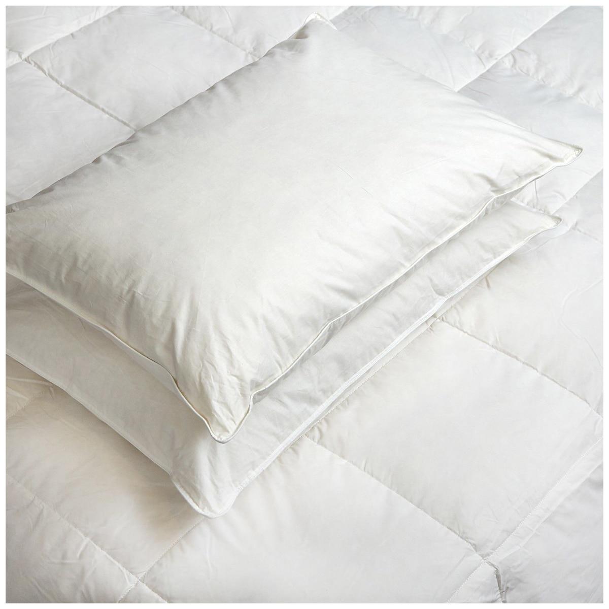 Royal Comfort 1000GSM Goose Feather And Down Pillow Twin Pack
