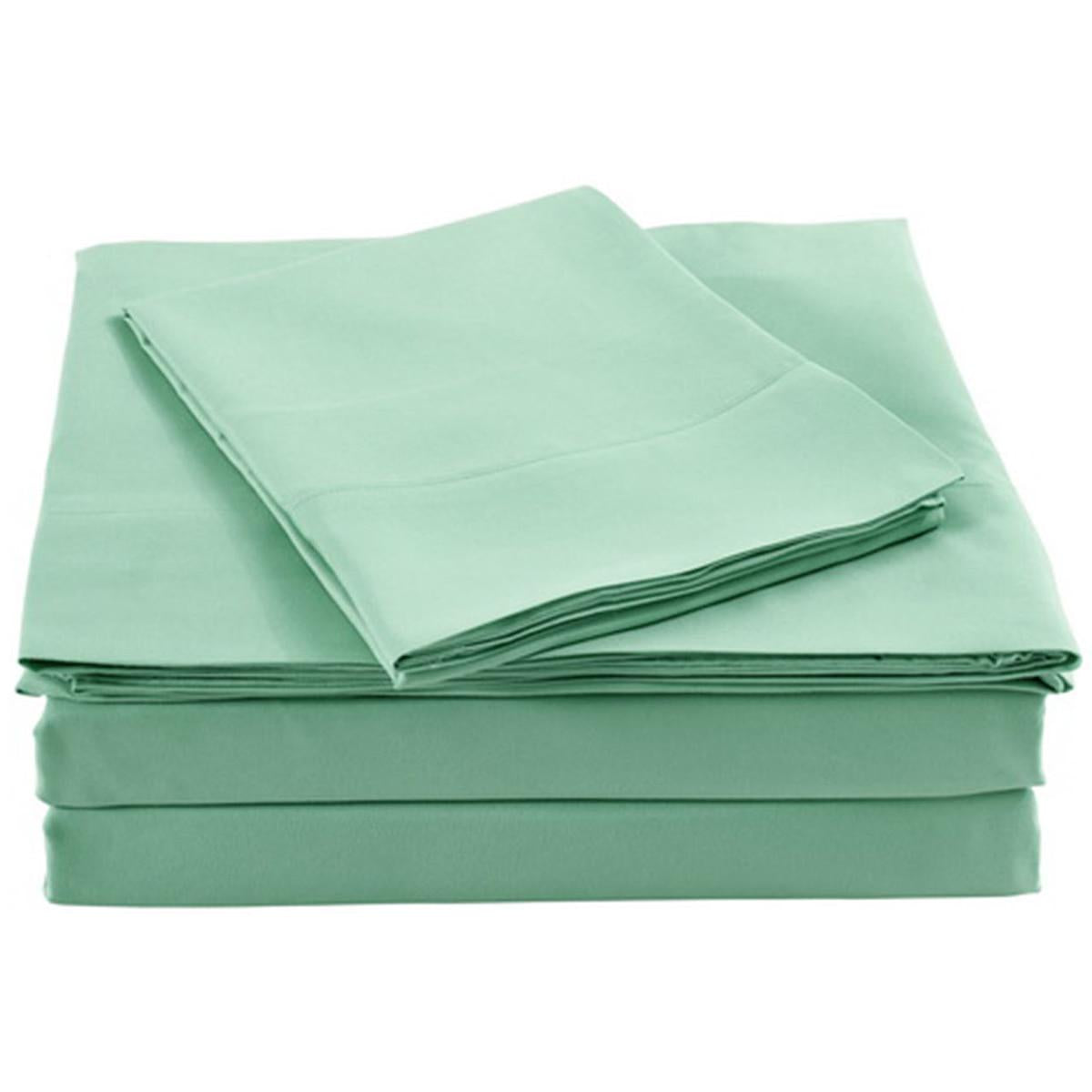 Royal Comfort 1000 Thread Count Bamboo Blended Queen Quilt Cover Set Green