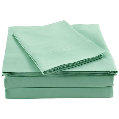 Royal Comfort 1000 Thread Count Bamboo Blended Queen Quilt Cover Set Green