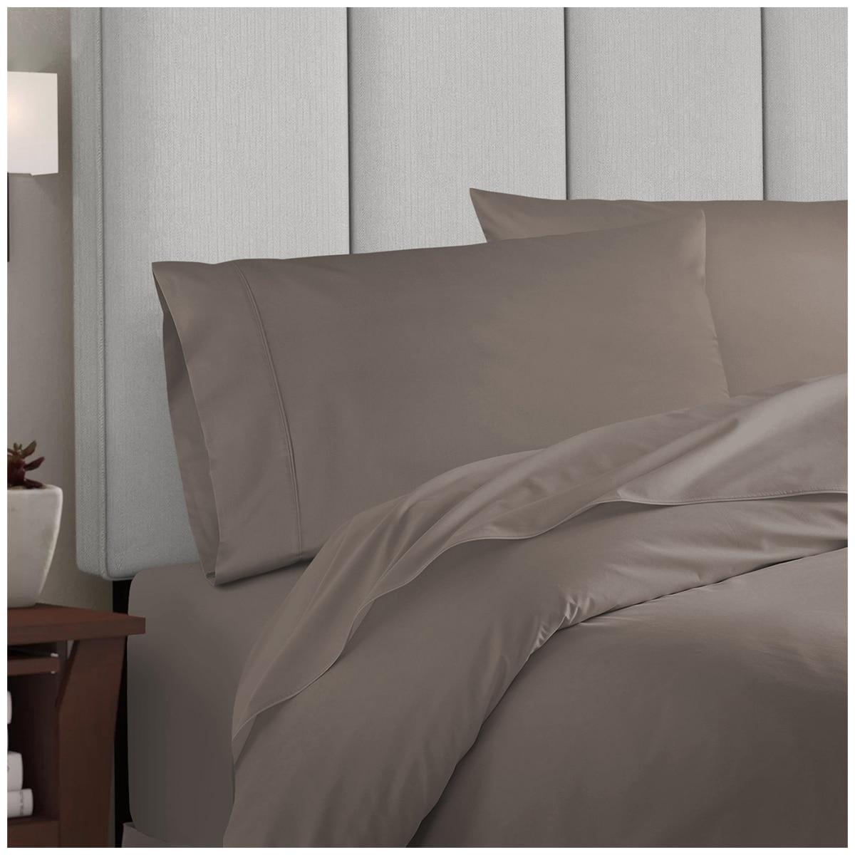 Royal Comfort 1000 Thread Count Balmain Bamboo Cotton Quilt Cover Set Queen Pewter