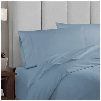 Royal Comfort 1000 Thread Count Balmain Bamboo Cotton Quilt Cover Set Queen Pewter