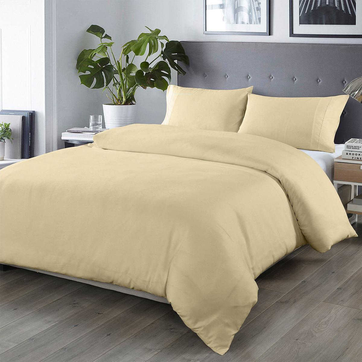 Royal Comfort 1000 Thread Count Bamboo Blended Queen Quilt Cover Set Green