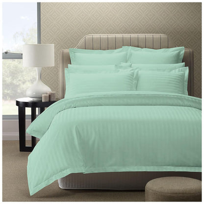 Royal Comfort 1200TC Damask Stripes Quilt Cover Set Queen Silver