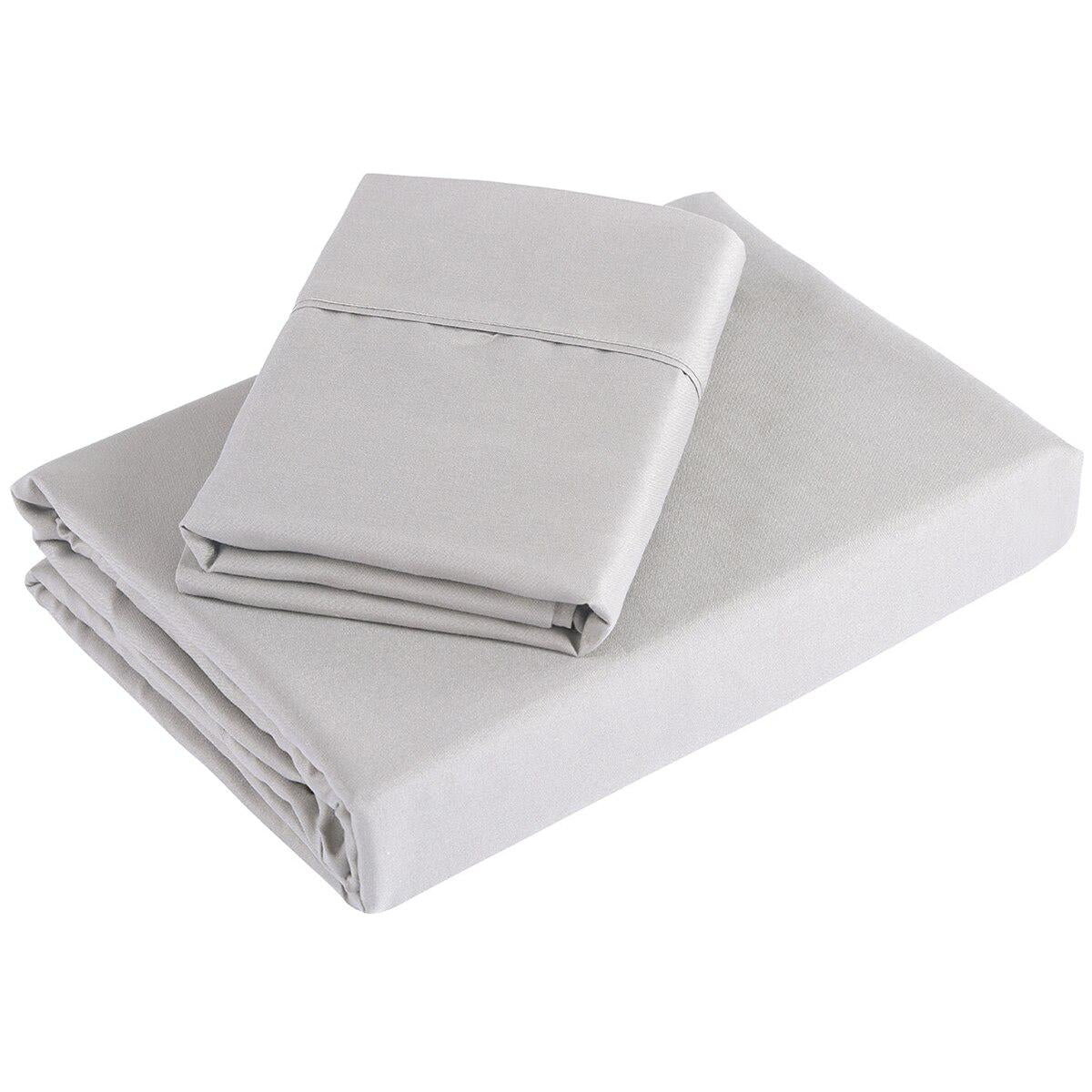 Royal Comfort 1200 Thread Count Ultrasoft Double Sheet Set Silver