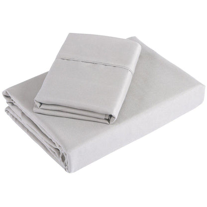 Royal Comfort 1200 Thread Count Ultrasoft Double Sheet Set Silver