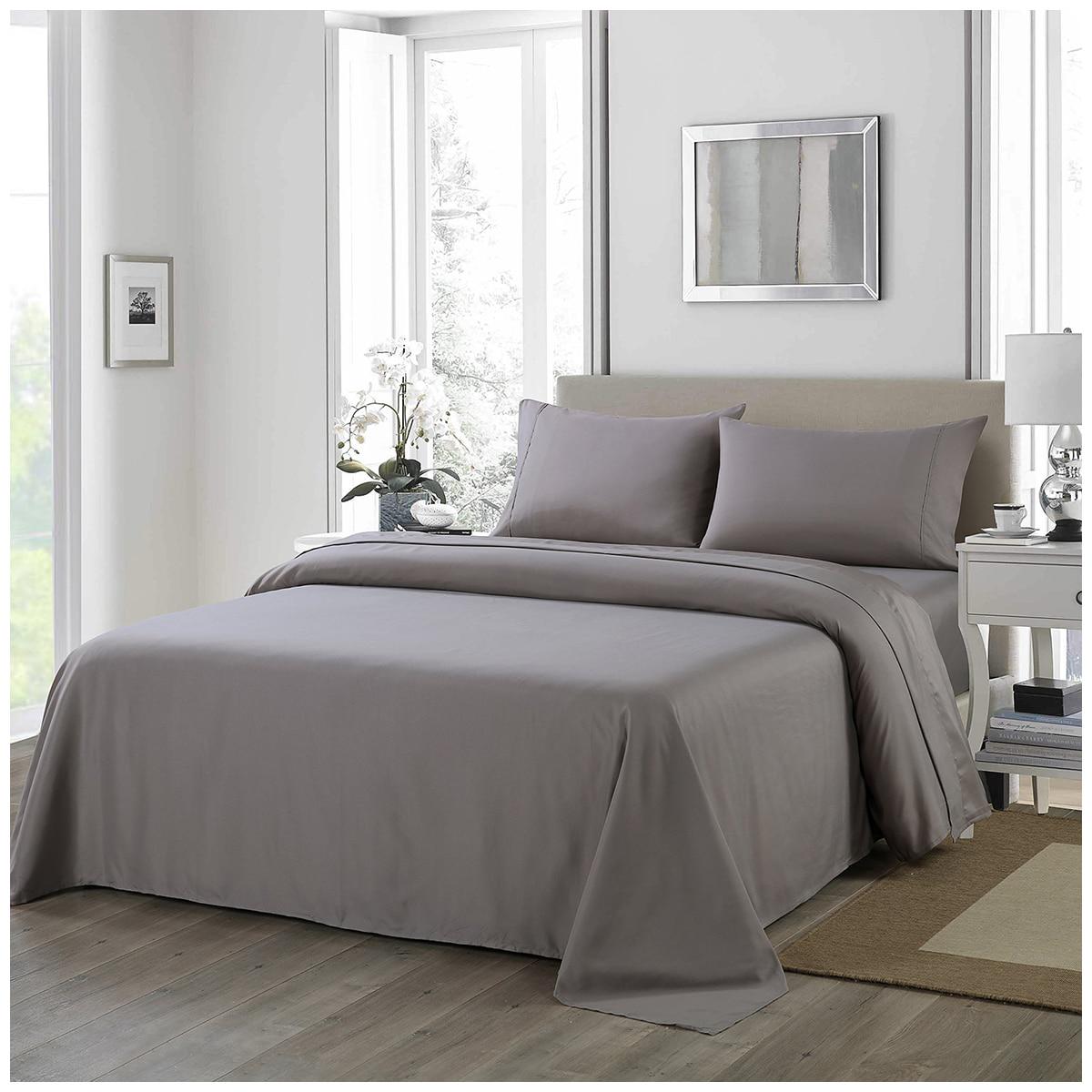 Royal Comfort 1200 Thread Count Ultrasoft Double Sheet Set Silver