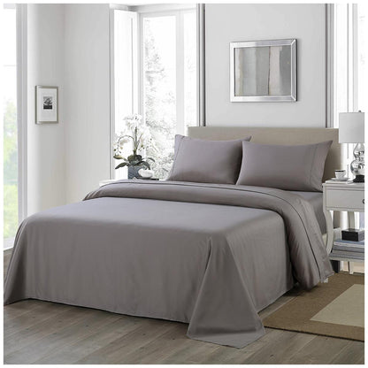 Royal Comfort 1200 Thread Count Ultrasoft Double Sheet Set Silver
