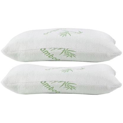 Royal Comfort Bamboo and Memory Foam Pillow 2 Pack