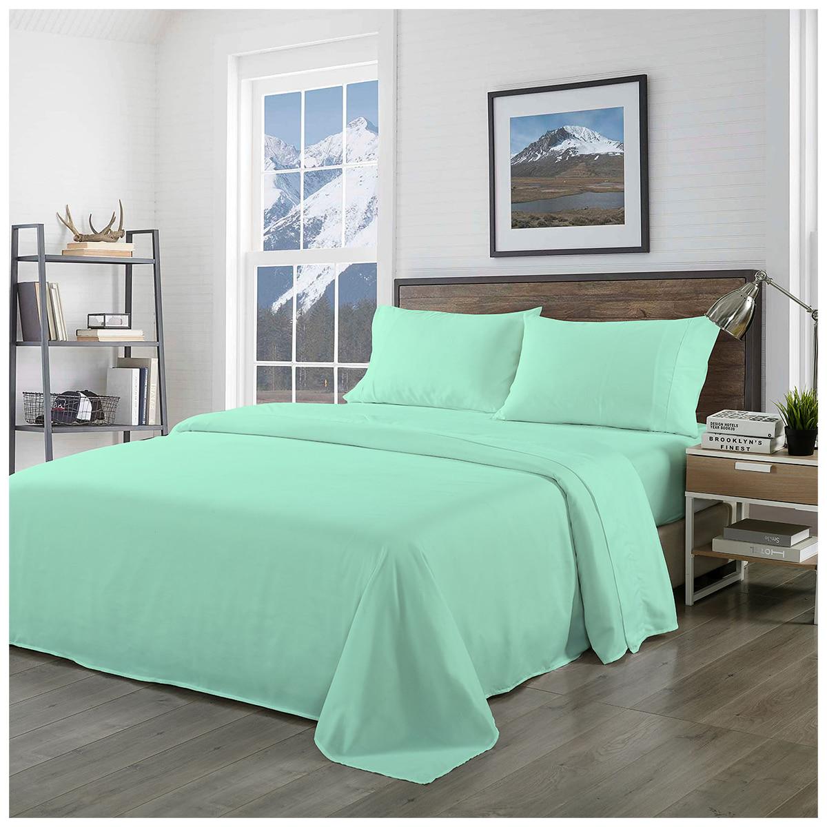 Royal Comfort Blended Bamboo Queen Sheet Set Green