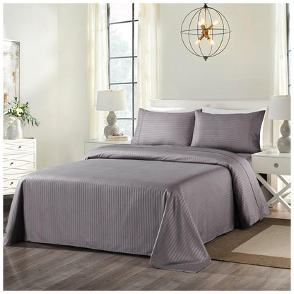 Royal Comfort Blended Bamboo Stripe Sheet Set Queen