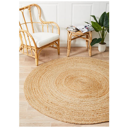 Rug Culture Atrium Pilu Rug 120 x 120cm Natural