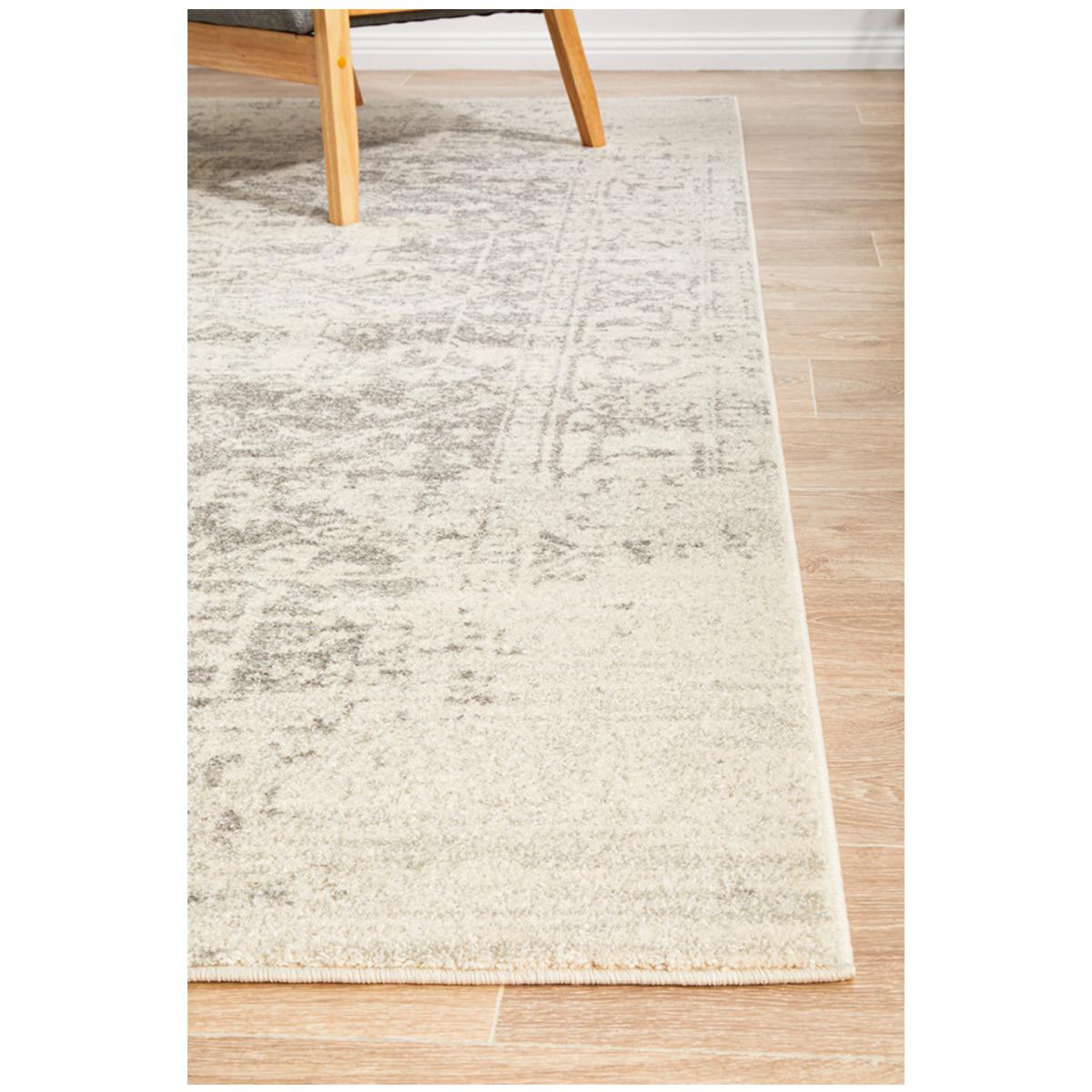 Rug Culture Evoke 253 White/Silver Indoor Rug 230 x 160cm