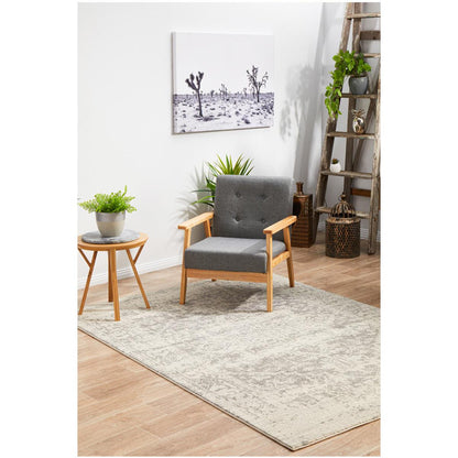 Rug Culture Evoke 253 White/Silver Indoor Rug 230 x 160cm