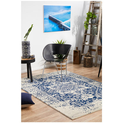 Rug Culture Evoke 253 White/Navy Indoor Rug 330 X 240cm