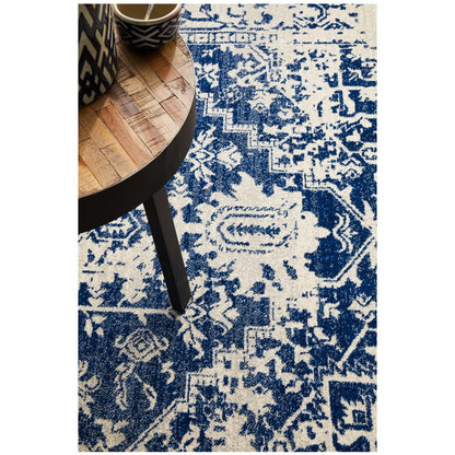 Rug Culture Evoke 253 White/Navy Indoor Rug 230 x 160cm
