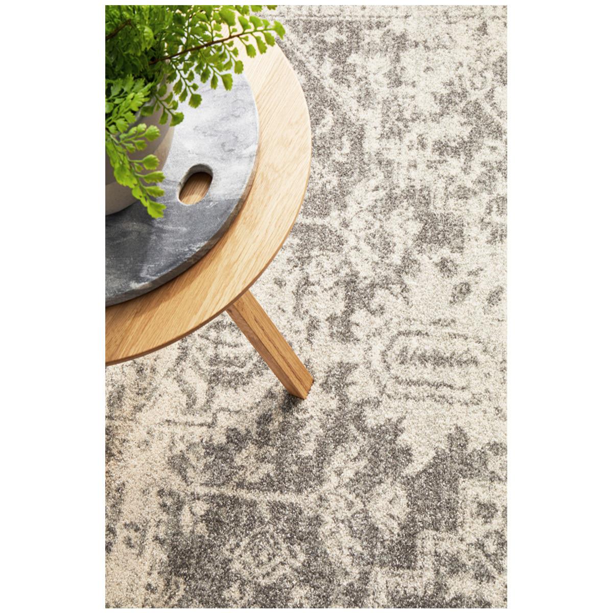 Rug Culture Evoke 253 White/Silver Indoor Rug 230 x 160cm