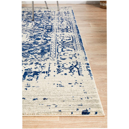 Rug Culture Evoke 253 White/Navy Indoor Rug 290 x 200cm